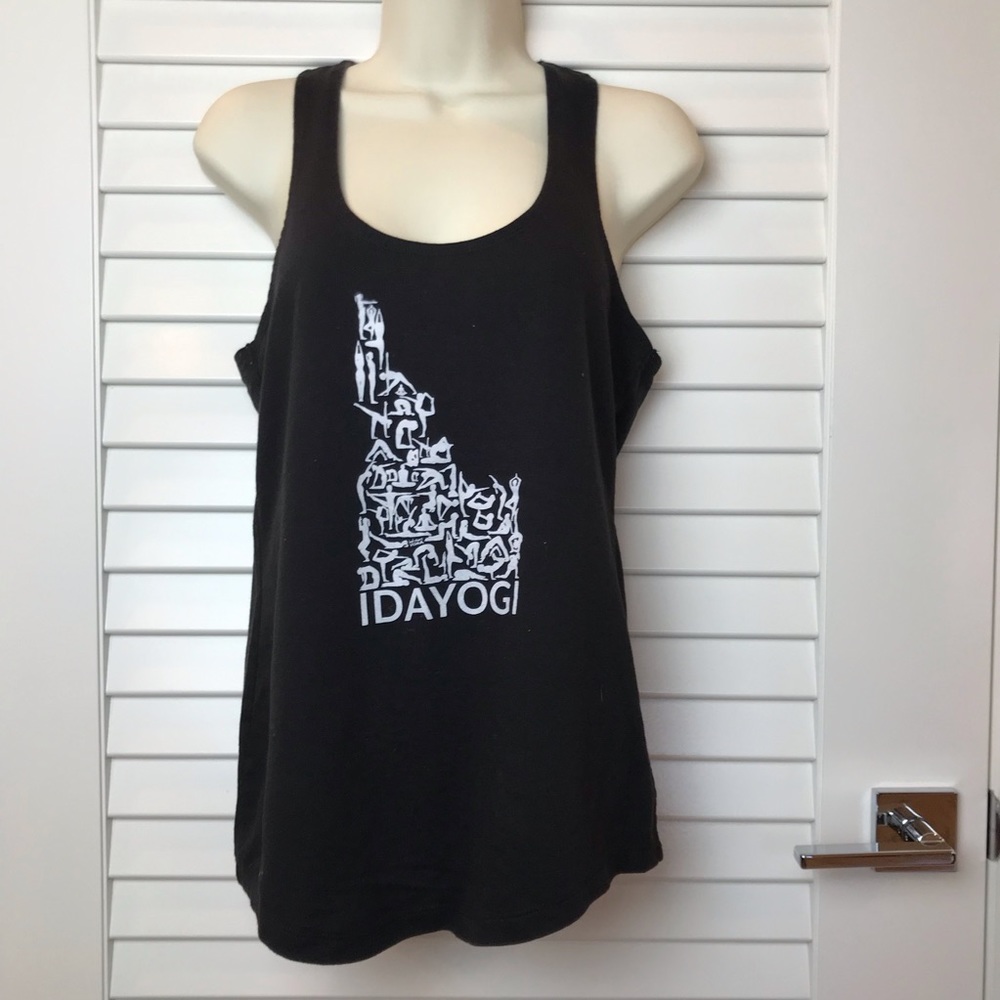 Black Racerback Yoga Tank Top
